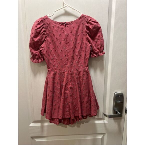 Maggie Sweet Kimberly overall dress _  pink  Romper Playsuit size S NWT. - Picture 3 of 6